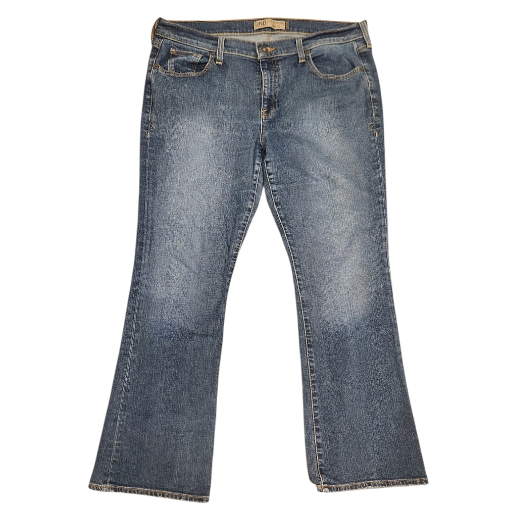 Old Navy Womens Just Below Waist Boot-Cut Stretch Medium Wash Blue Denim Jeans